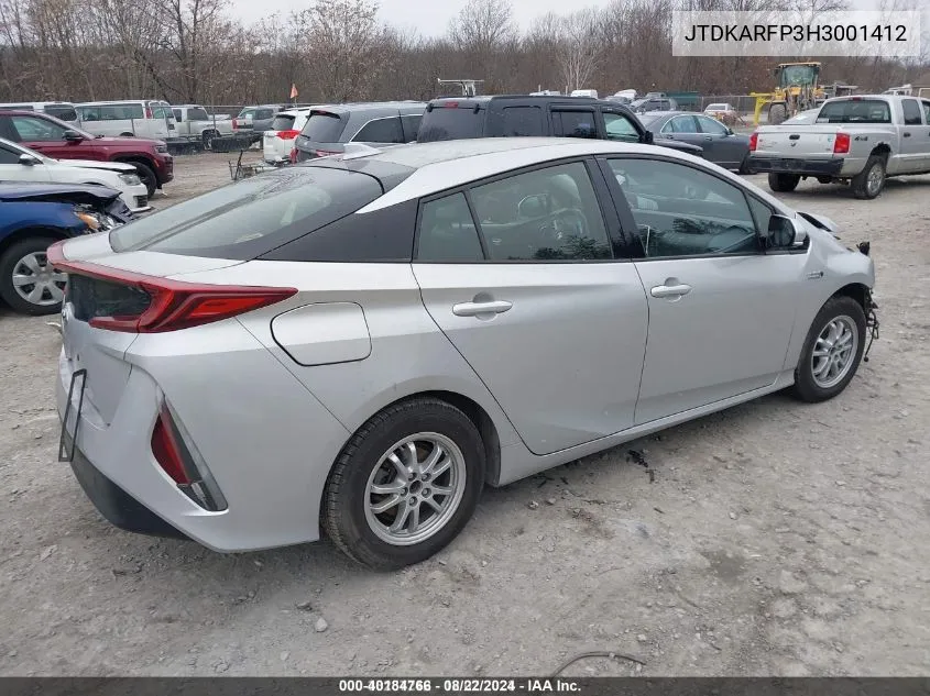 JTDKARFP3H3001412 2017 Toyota Prius Prime Premium