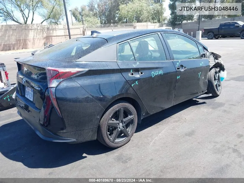 JTDKARFU5H3048446 2017 Toyota Prius Three Touring