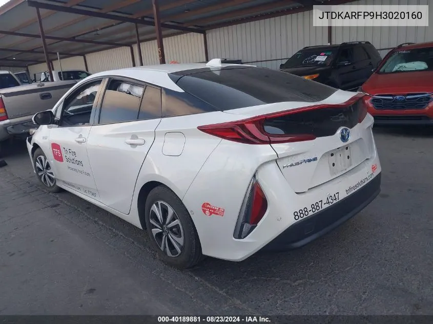 JTDKARFP9H3020160 2017 Toyota Prius Prime Advanced