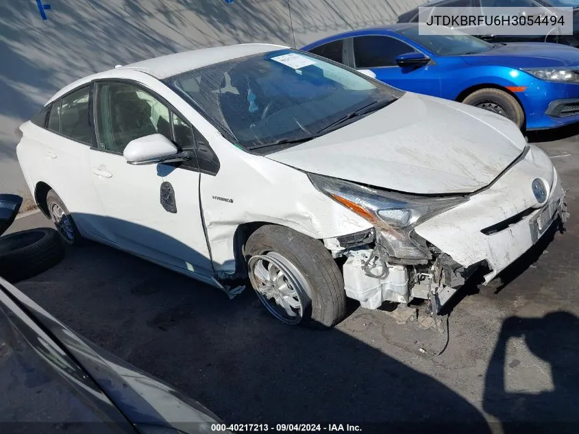 2017 Toyota Prius VIN: JTDKBRFU6H3054494 Lot: 40217213