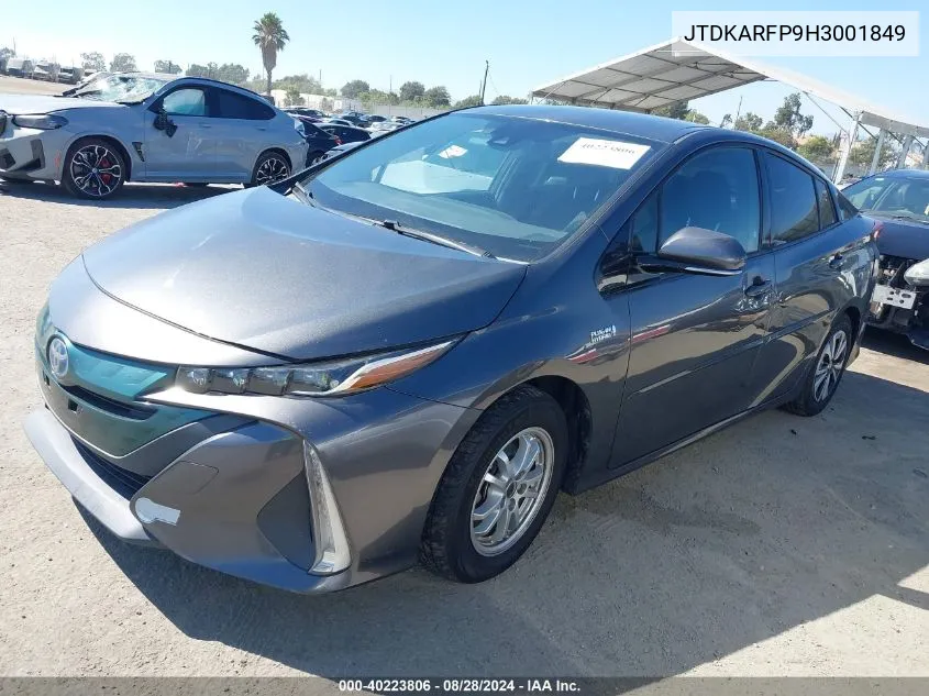 JTDKARFP9H3001849 2017 Toyota Prius Prime Plus