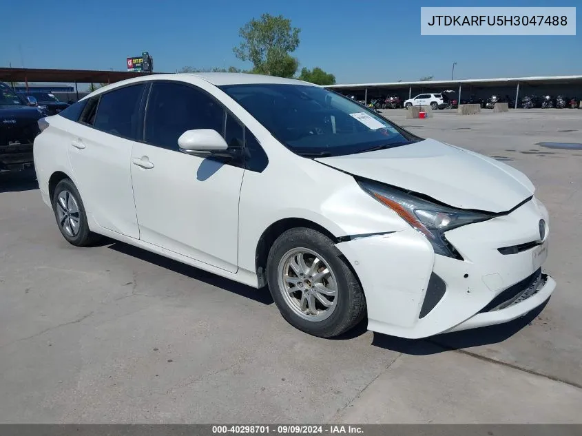 2017 Toyota Prius Four VIN: JTDKARFU5H3047488 Lot: 40298701