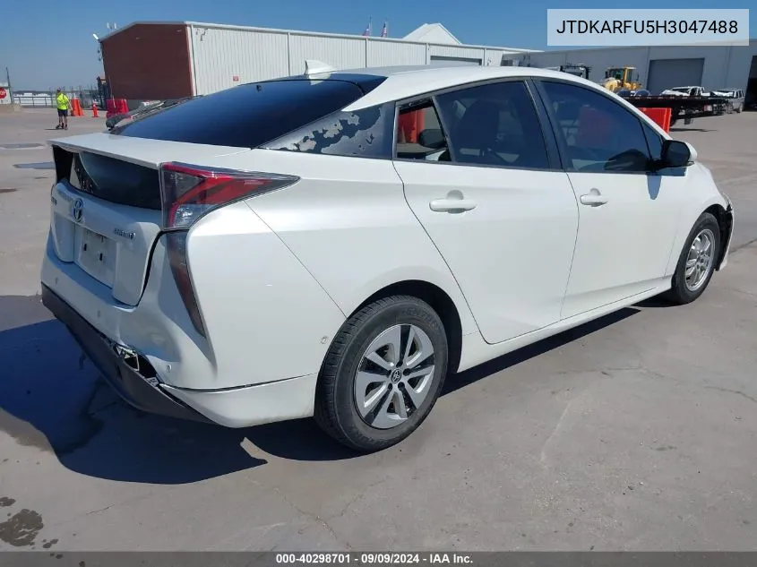 2017 Toyota Prius Four VIN: JTDKARFU5H3047488 Lot: 40298701