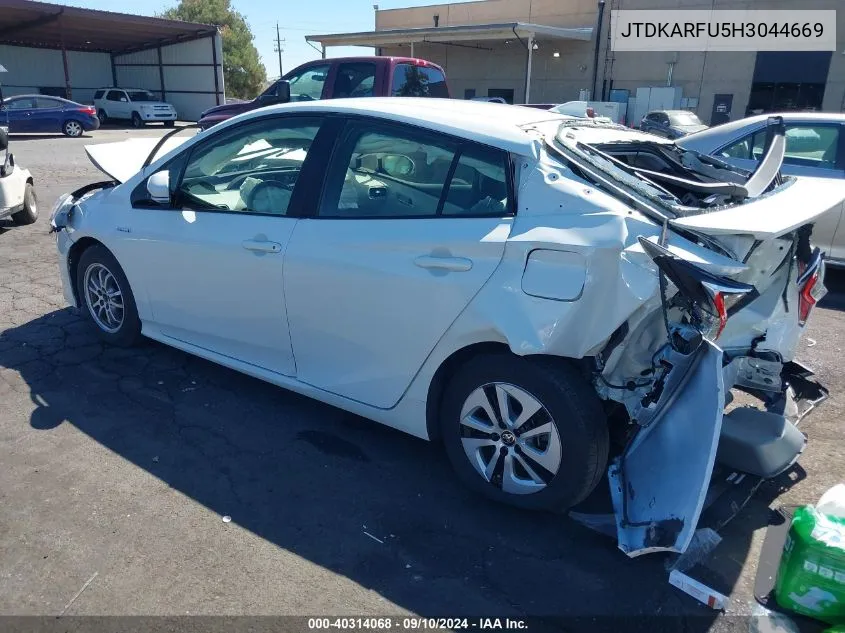 2017 Toyota Prius VIN: JTDKARFU5H3044669 Lot: 40314068