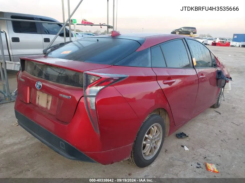 2017 Toyota Prius Two VIN: JTDKBRFU4H3535666 Lot: 40338642