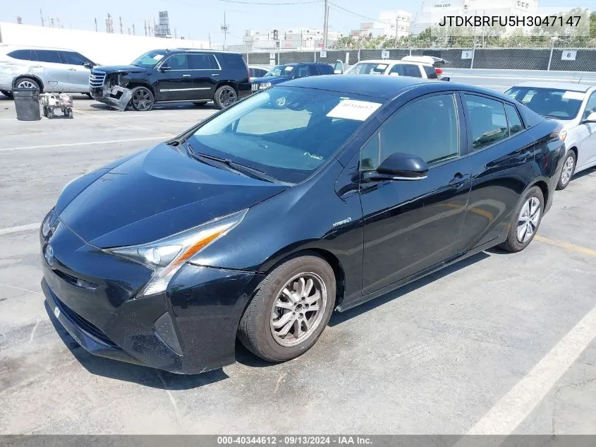 JTDKBRFU5H3047147 2017 Toyota Prius Two