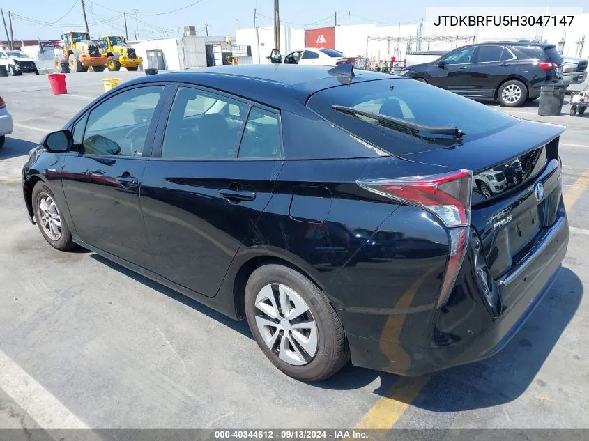 JTDKBRFU5H3047147 2017 Toyota Prius Two