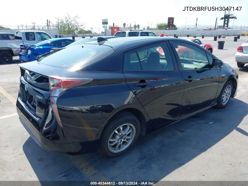 JTDKBRFU5H3047147 2017 Toyota Prius Two