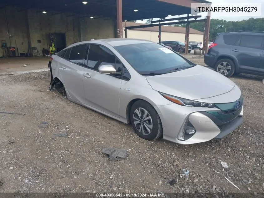 2017 Toyota Prius Prime Advanced VIN: JTDKARFP5H3045279 Lot: 40356542