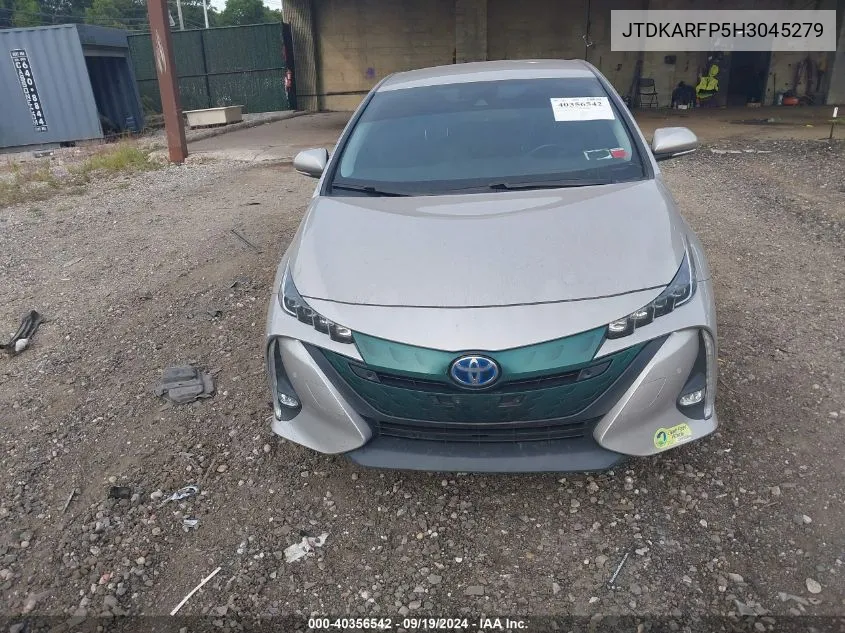 2017 Toyota Prius Prime Advanced VIN: JTDKARFP5H3045279 Lot: 40356542