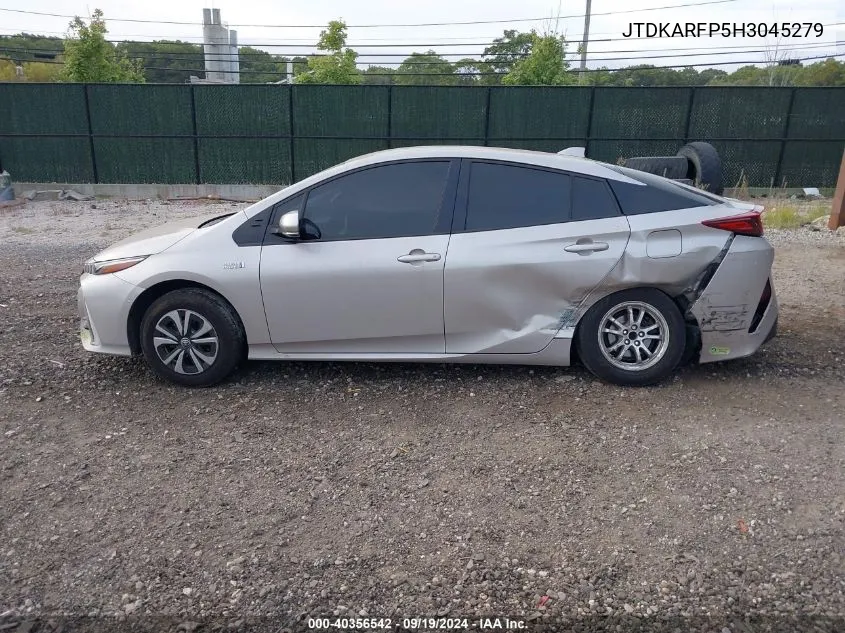 2017 Toyota Prius Prime Advanced VIN: JTDKARFP5H3045279 Lot: 40356542