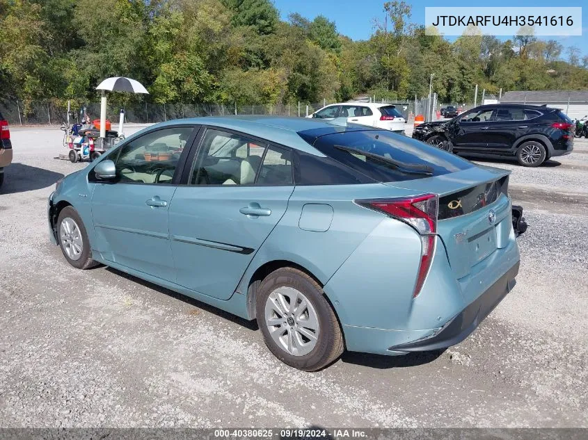 2017 Toyota Prius Three Touring VIN: JTDKARFU4H3541616 Lot: 40380625