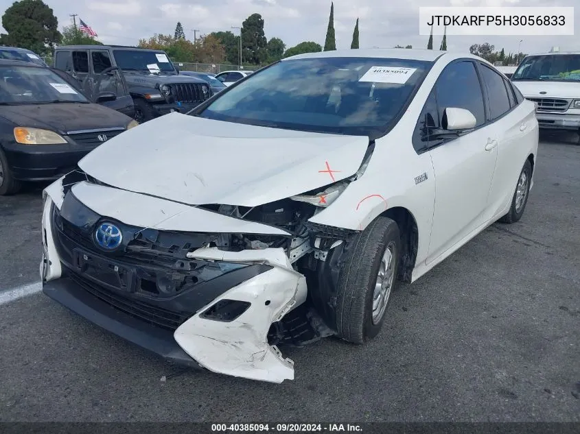 2017 Toyota Prius Prime Advanced VIN: JTDKARFP5H3056833 Lot: 40385094