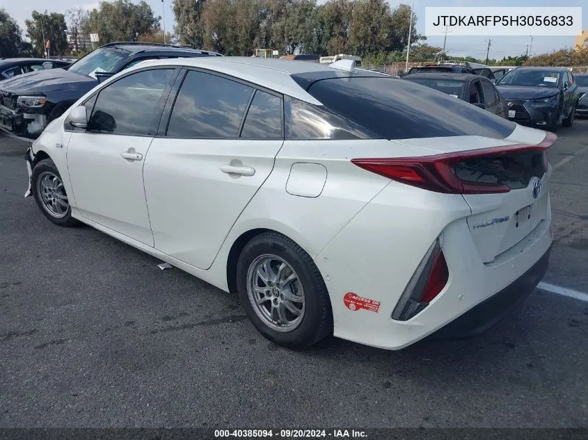 2017 Toyota Prius Prime Advanced VIN: JTDKARFP5H3056833 Lot: 40385094