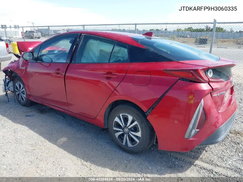 2017 Toyota Prius Prime Premium VIN: JTDKARFP9H3060335 Lot: 40388824