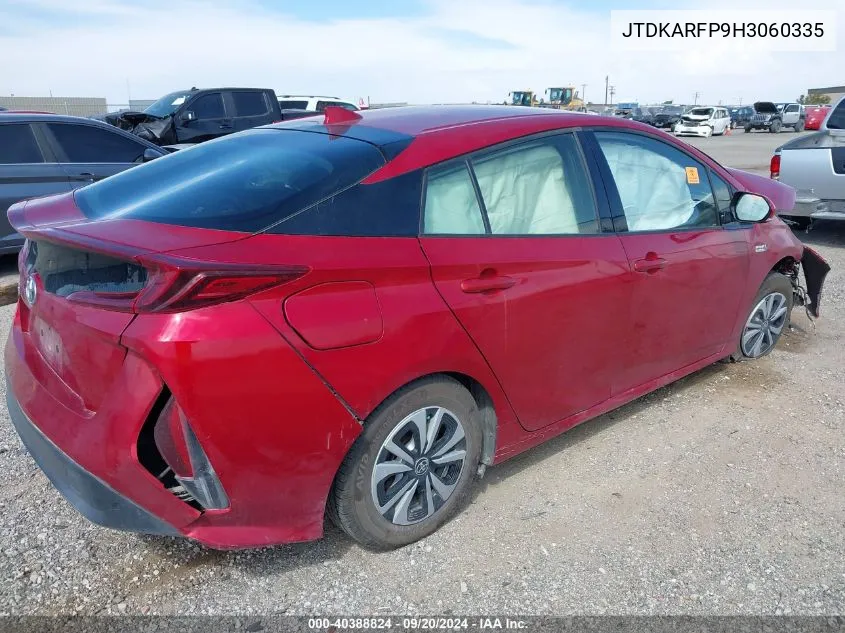 2017 Toyota Prius Prime Premium VIN: JTDKARFP9H3060335 Lot: 40388824