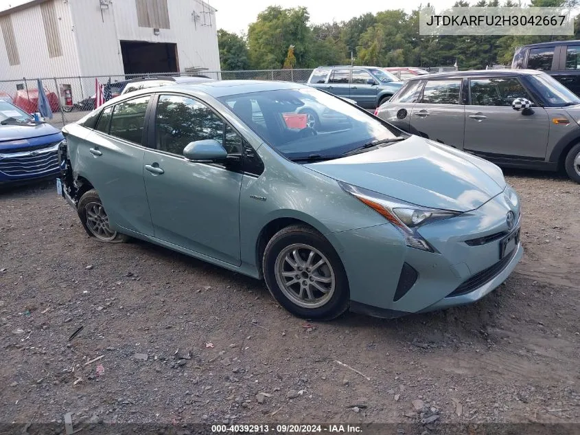 2017 Toyota Prius Four VIN: JTDKARFU2H3042667 Lot: 40392913