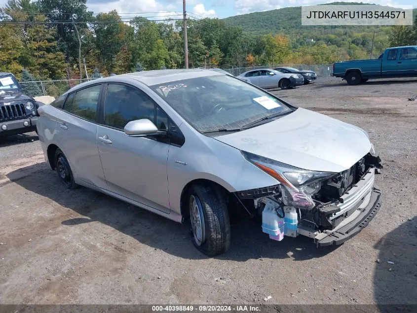 2017 Toyota Prius Three VIN: JTDKARFU1H3544571 Lot: 40398849