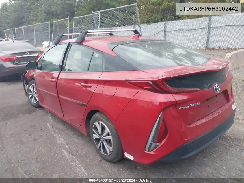 JTDKARFP6H3002442 2017 Toyota Prius Prime Premium