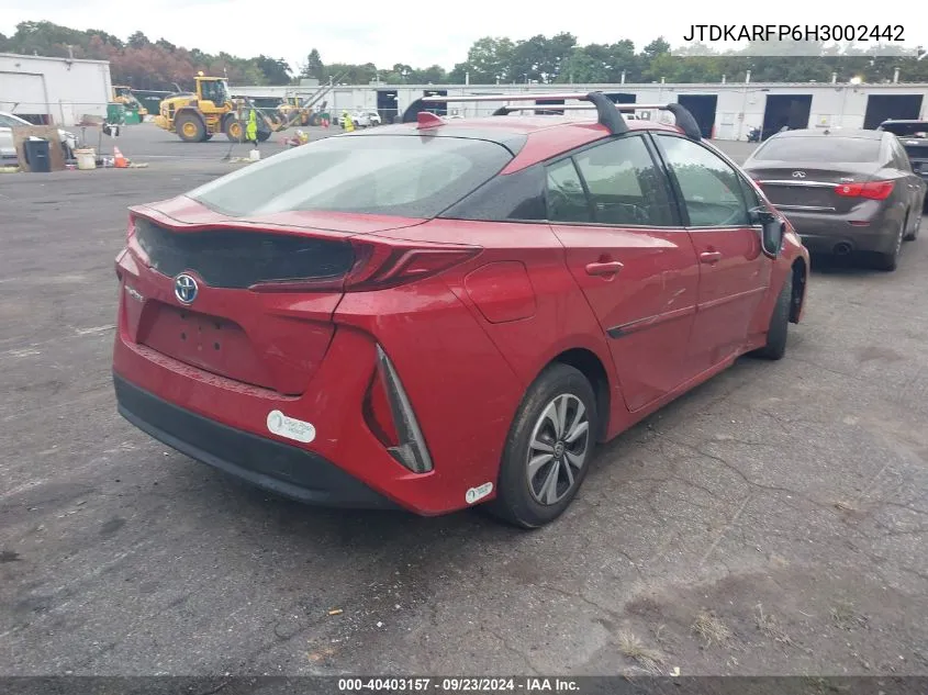 JTDKARFP6H3002442 2017 Toyota Prius Prime Premium