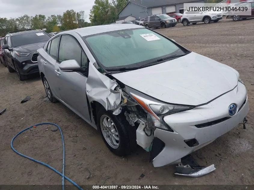 2017 Toyota Prius Two VIN: JTDKBRFU2H3046439 Lot: 40413597