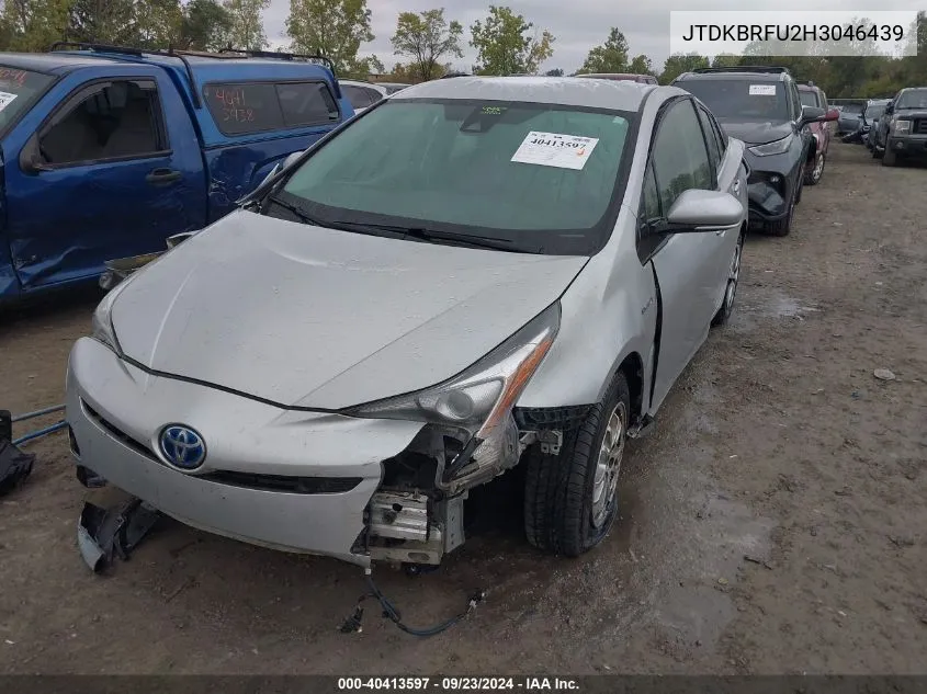 2017 Toyota Prius Two VIN: JTDKBRFU2H3046439 Lot: 40413597