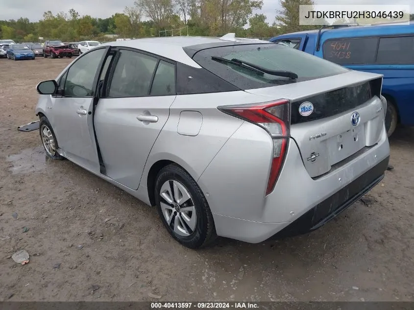 2017 Toyota Prius Two VIN: JTDKBRFU2H3046439 Lot: 40413597