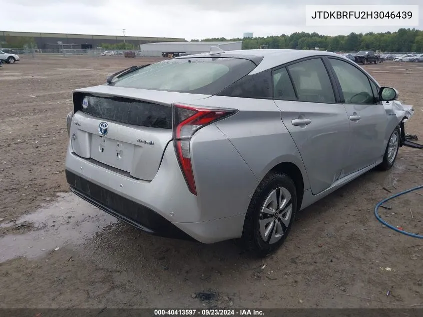 2017 Toyota Prius Two VIN: JTDKBRFU2H3046439 Lot: 40413597