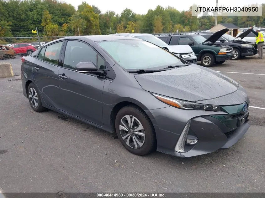 2017 Toyota Prius Prime VIN: JTDKARFP6H3040950 Lot: 40414980