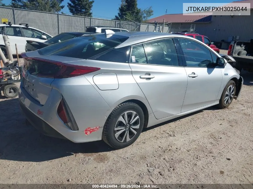 2017 Toyota Prius Prime Advanced VIN: JTDKARFPXH3025044 Lot: 40424494