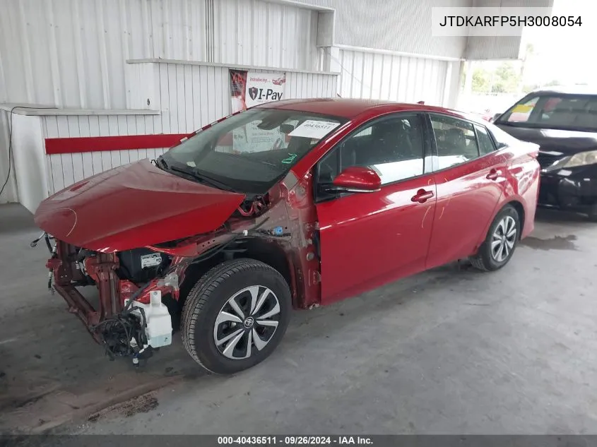 2017 Toyota Prius Prime VIN: JTDKARFP5H3008054 Lot: 40436511