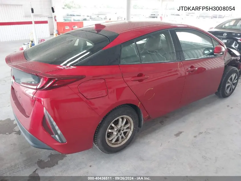 2017 Toyota Prius Prime VIN: JTDKARFP5H3008054 Lot: 40436511