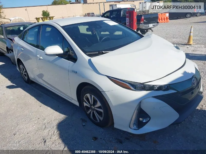 2017 Toyota Prius Prime VIN: JTDKARFPXH3000418 Lot: 40462388