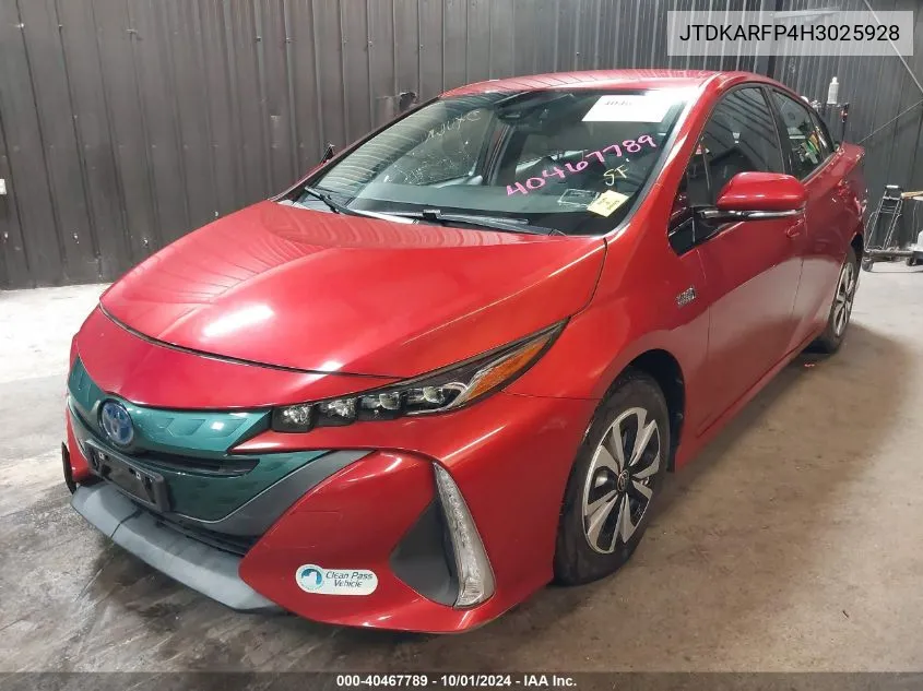 JTDKARFP4H3025928 2017 Toyota Prius Prime Premium