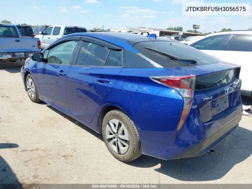 2017 Toyota Prius VIN: JTDKBRFU5H3056575 Lot: 40470060