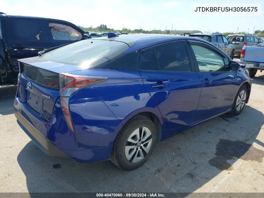 2017 Toyota Prius VIN: JTDKBRFU5H3056575 Lot: 40470060