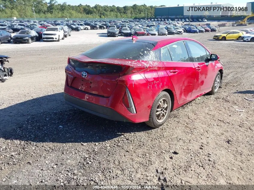 2017 Toyota Prius Prime Premium VIN: JTDKARFP7H3021968 Lot: 40490646