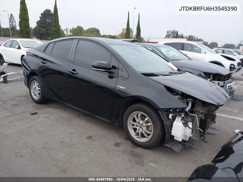 2017 Toyota Prius Two VIN: JTDKBRFU6H3545390 Lot: 40497860