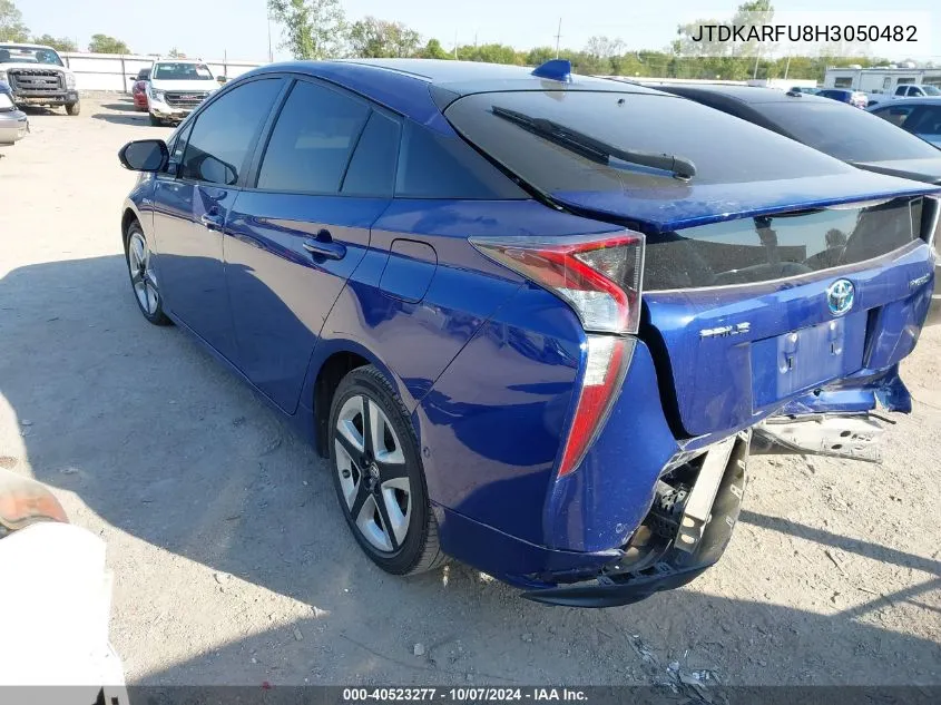 2017 Toyota Prius Four Touring VIN: JTDKARFU8H3050482 Lot: 40523277