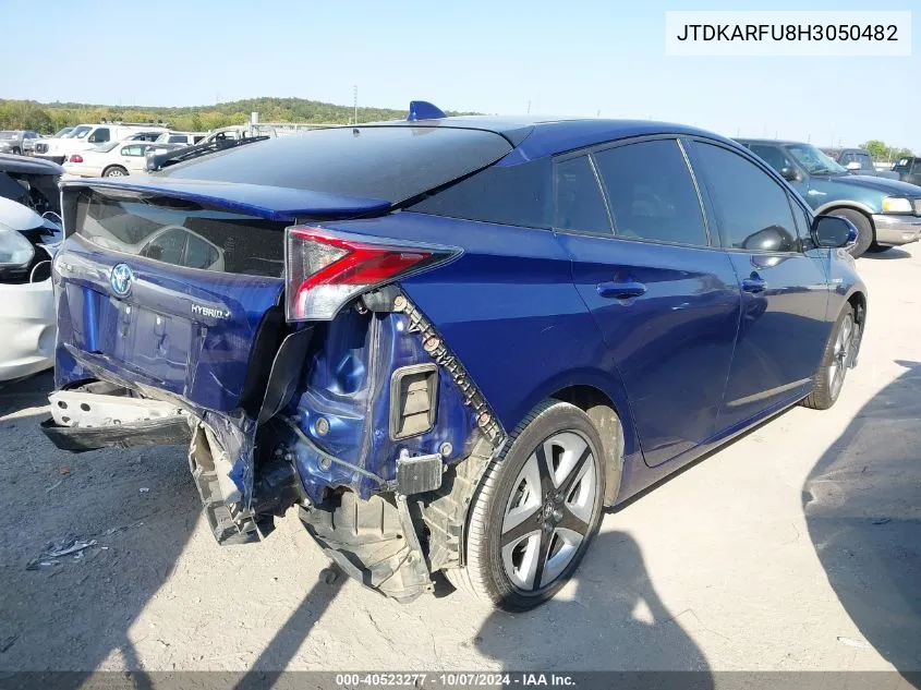 2017 Toyota Prius Four Touring VIN: JTDKARFU8H3050482 Lot: 40523277