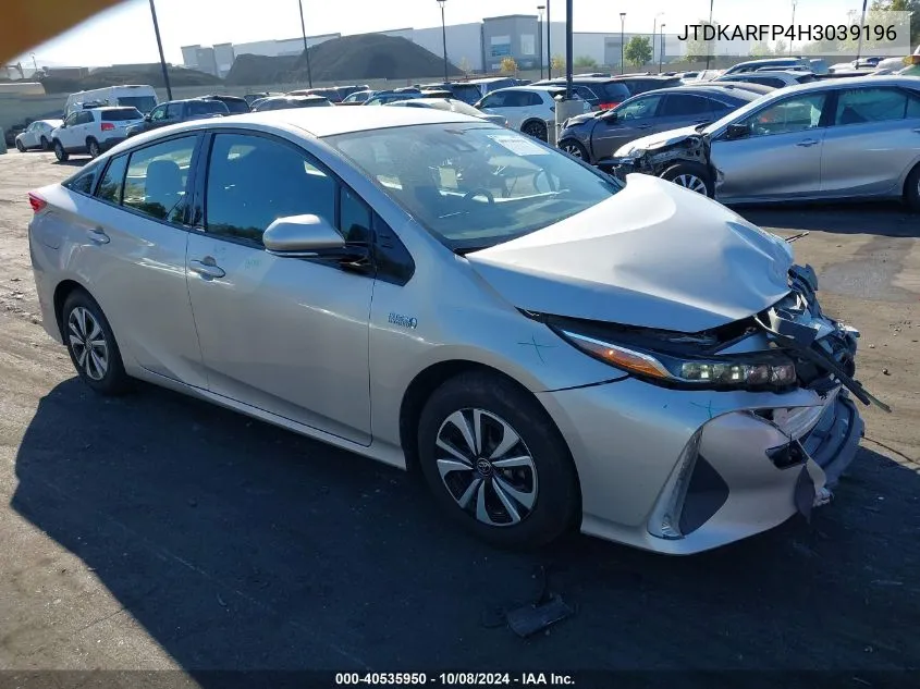 2017 Toyota Prius Prime Premium VIN: JTDKARFP4H3039196 Lot: 40535950