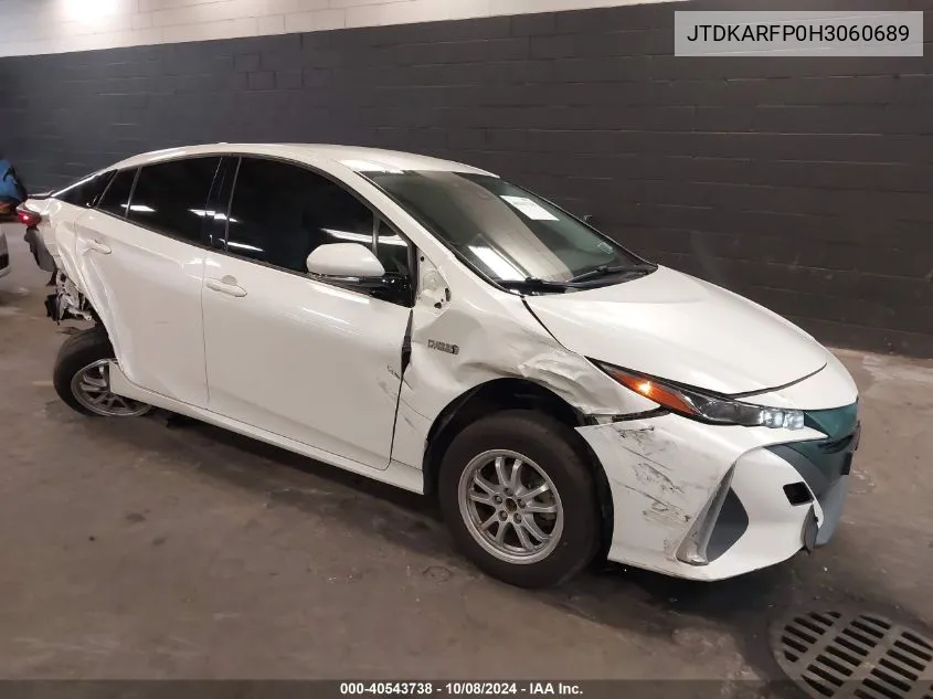 2017 Toyota Prius Prime Premium VIN: JTDKARFP0H3060689 Lot: 40543738