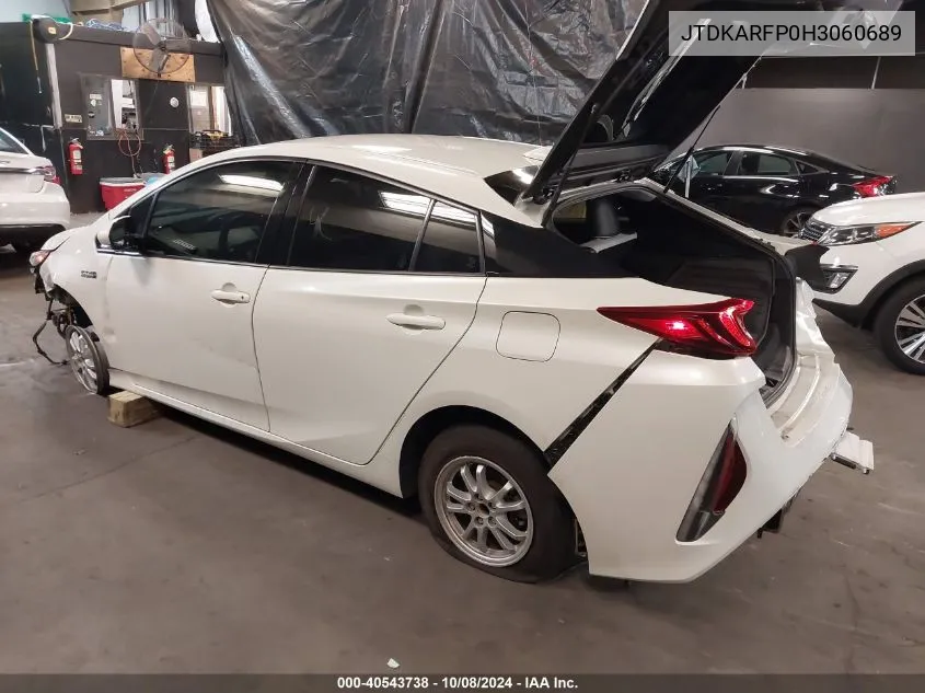 2017 Toyota Prius Prime Premium VIN: JTDKARFP0H3060689 Lot: 40543738