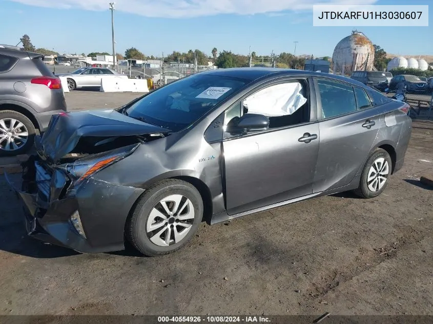 2017 Toyota Prius Four Touring VIN: JTDKARFU1H3030607 Lot: 40554926