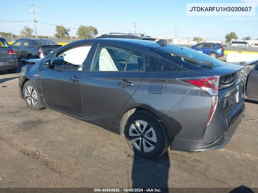 2017 Toyota Prius Four Touring VIN: JTDKARFU1H3030607 Lot: 40554926