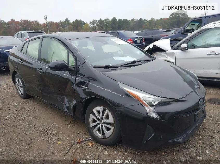 2017 Toyota Prius Three VIN: JTDKARFU8H3031012 Lot: 40556213