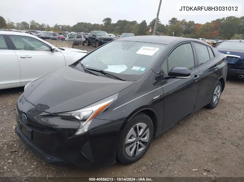 2017 Toyota Prius Three VIN: JTDKARFU8H3031012 Lot: 40556213