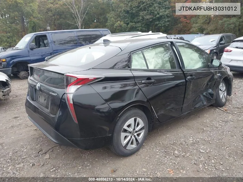 2017 Toyota Prius Three VIN: JTDKARFU8H3031012 Lot: 40556213