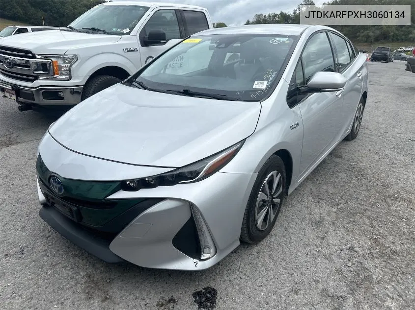 2017 Toyota Prius Prime Plus VIN: JTDKARFPXH3060134 Lot: 40567174