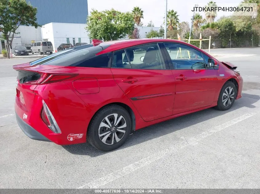 2017 Toyota Prius Prime Premium VIN: JTDKARFP4H3064731 Lot: 40577636